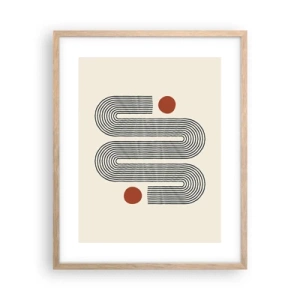 Poszter világos tölgy keretben - Elejétől végéig - 40x50 cm