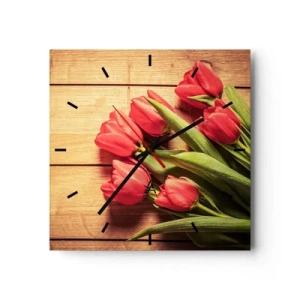 Falióra, Óra - Tavaszi vallomás - 30x30 cm