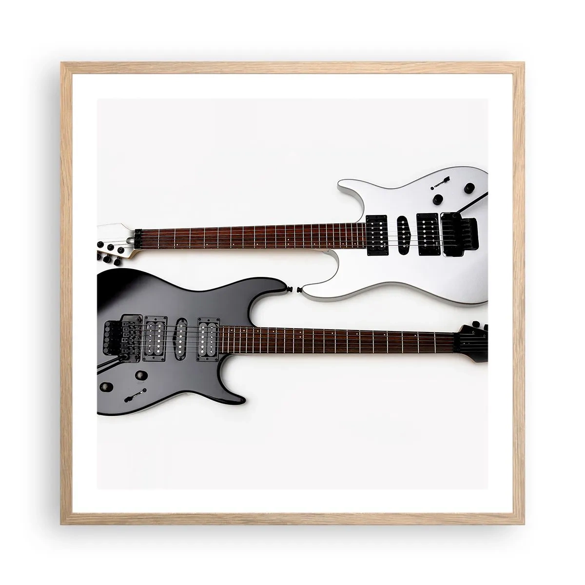 Poszter világos tölgy keretben - A formák harmóniája - 60x60 cm