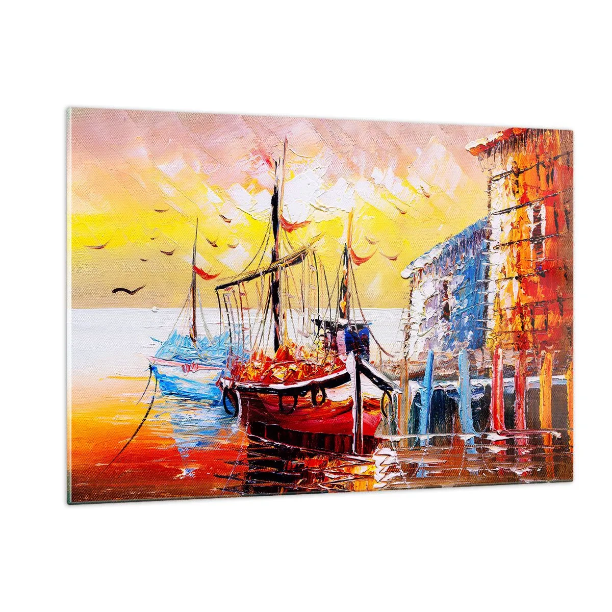 Üveg kép - Boldog visszatérés - 120x80 cm