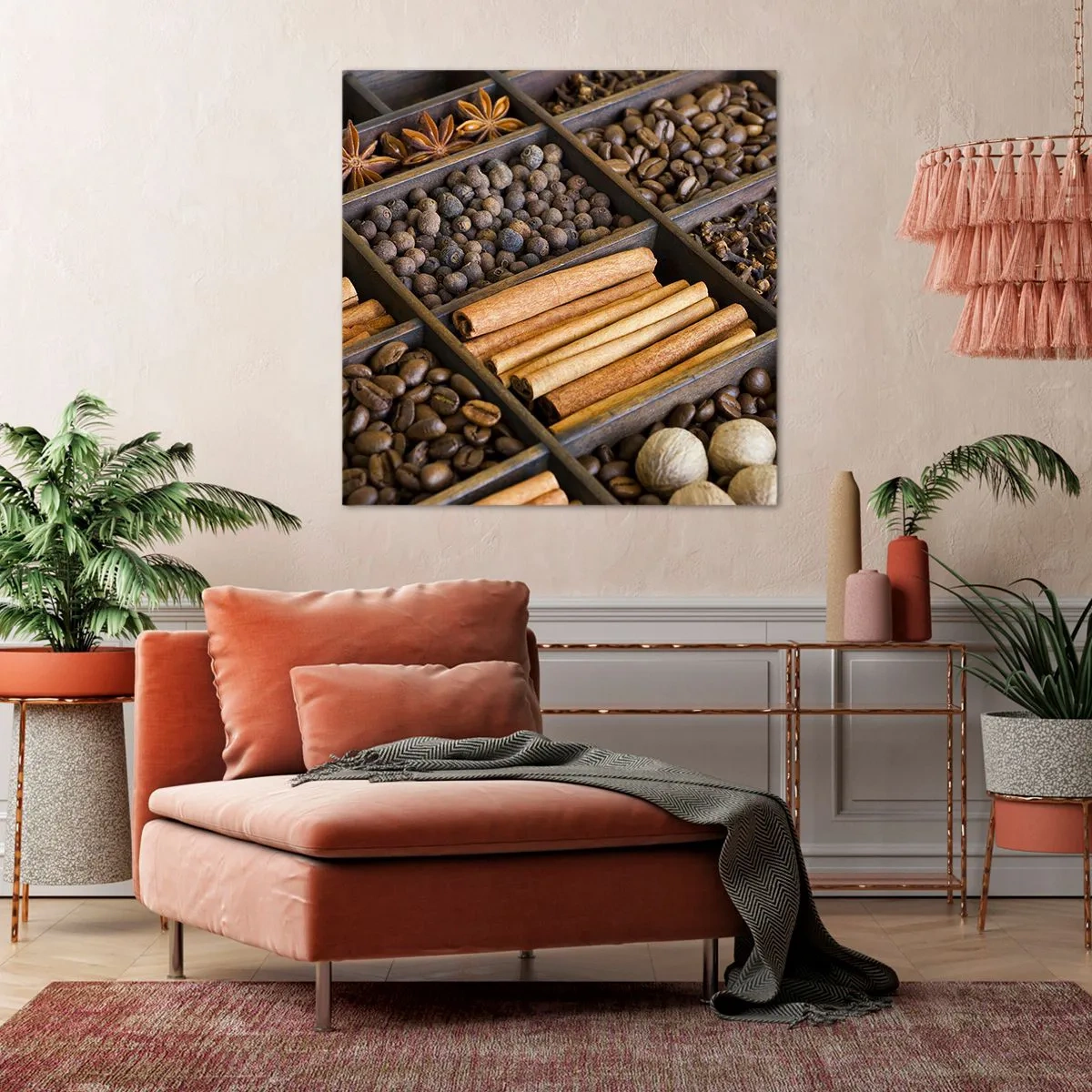 Vászonkép - Az aromák kincsesbányája - 50x50 cm