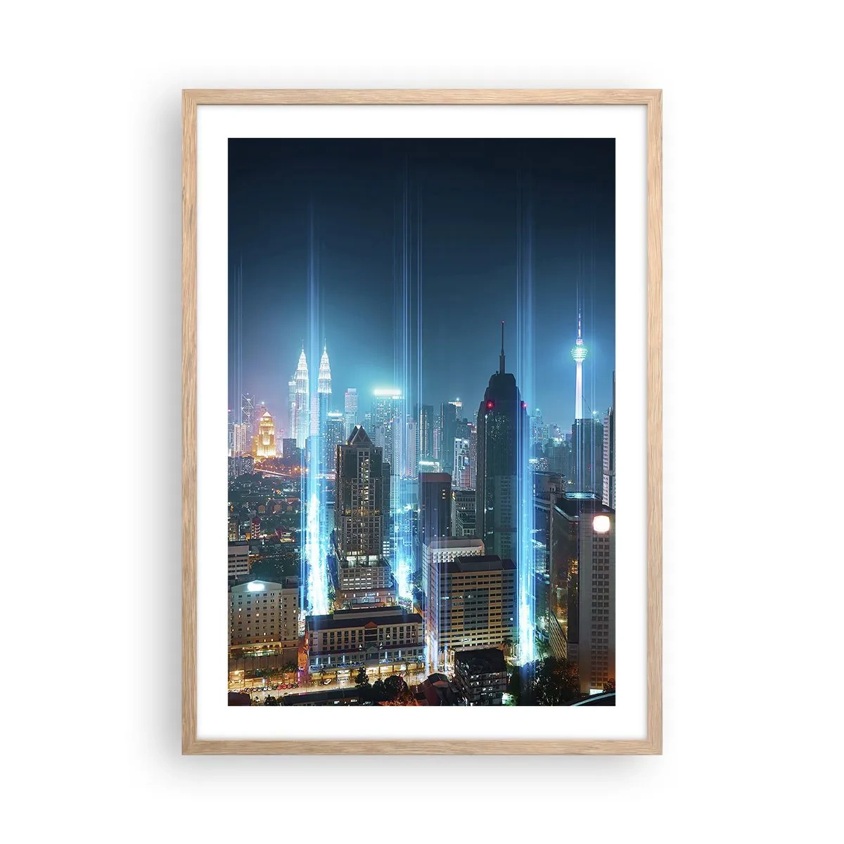 Poszter világos tölgy keretben - Mennyországba Berlini módszerrel - 50x70 cm