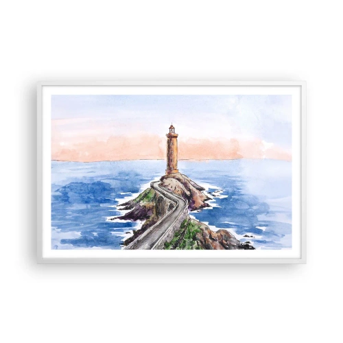 Poszter fekete keretben - Szemben a tengerrel - 91x61 cm