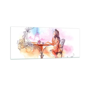 Üveg kép - Párizsi sikk - 100x40 cm