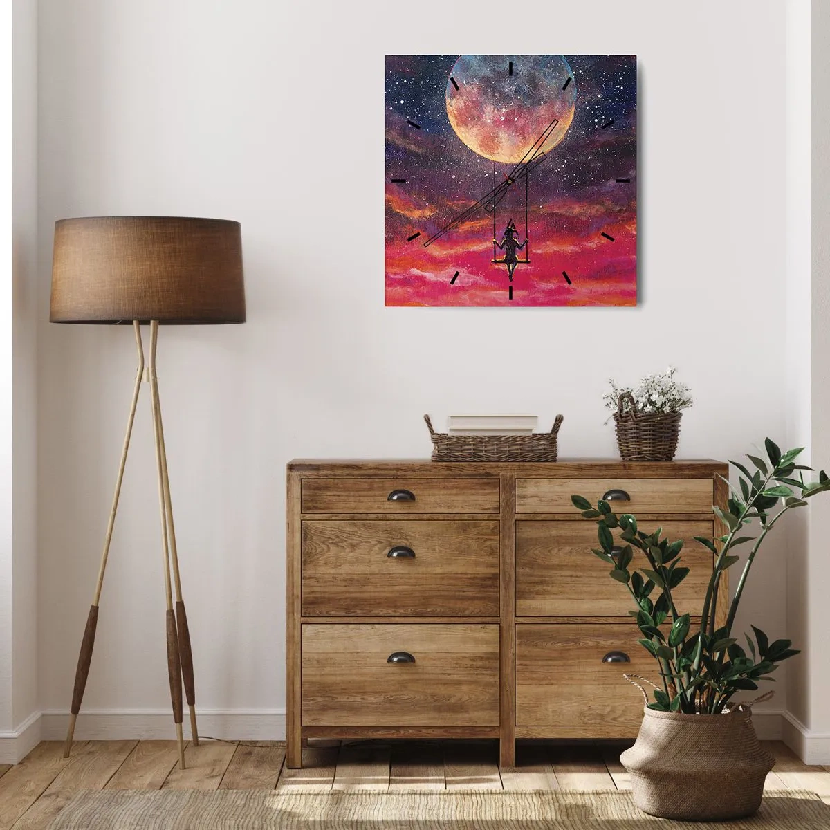 Falióra, Óra - Álmodozva - 40x40 cm