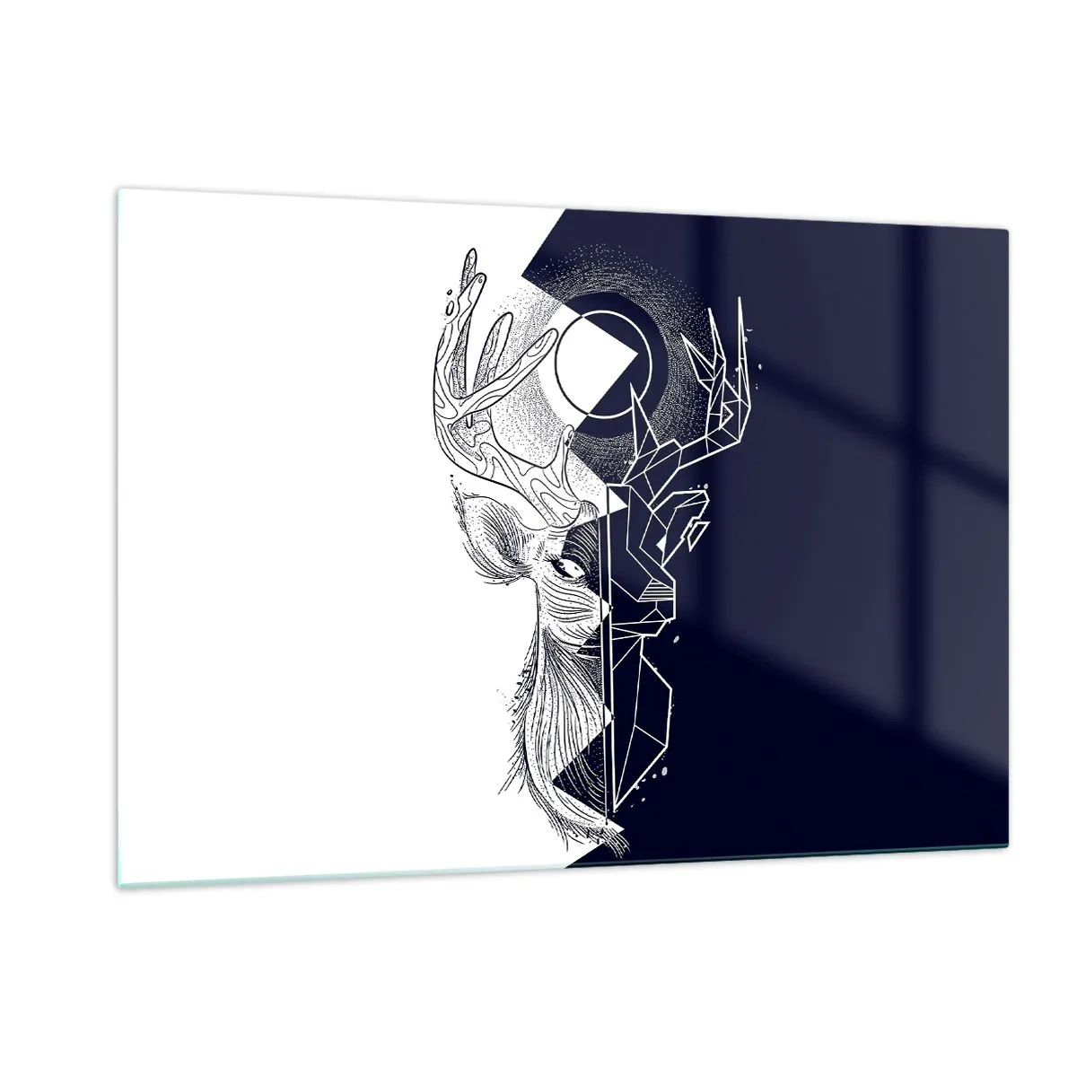 Üveg kép - Az ellentétek harca és egysége - 120x80 cm