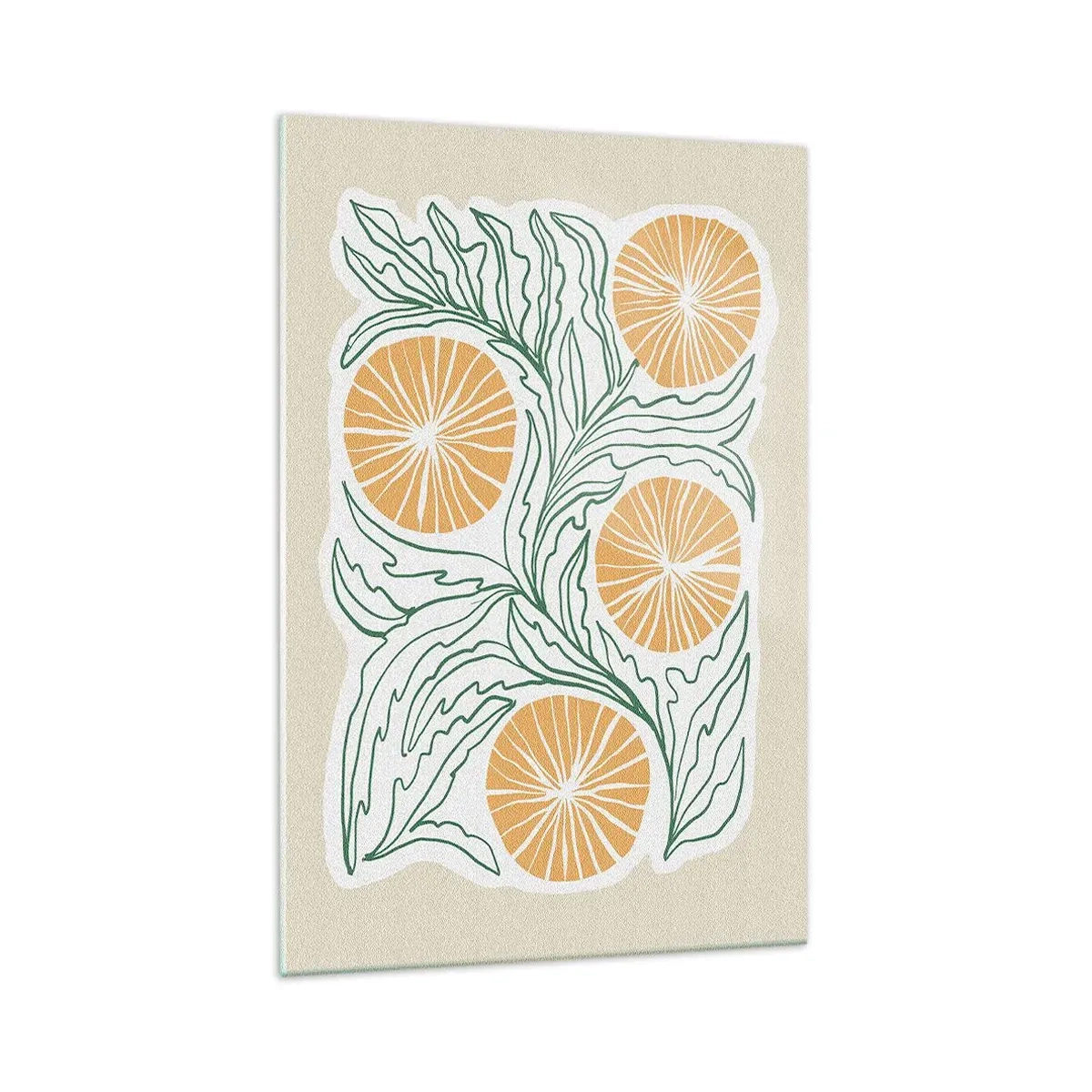 Üveg kép - Etnikus egy csipet absztrakcióval - 70x100 cm