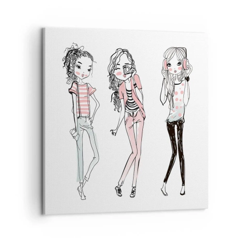 Vászonkép - Lesz, jó móka lesz - 50x50 cm