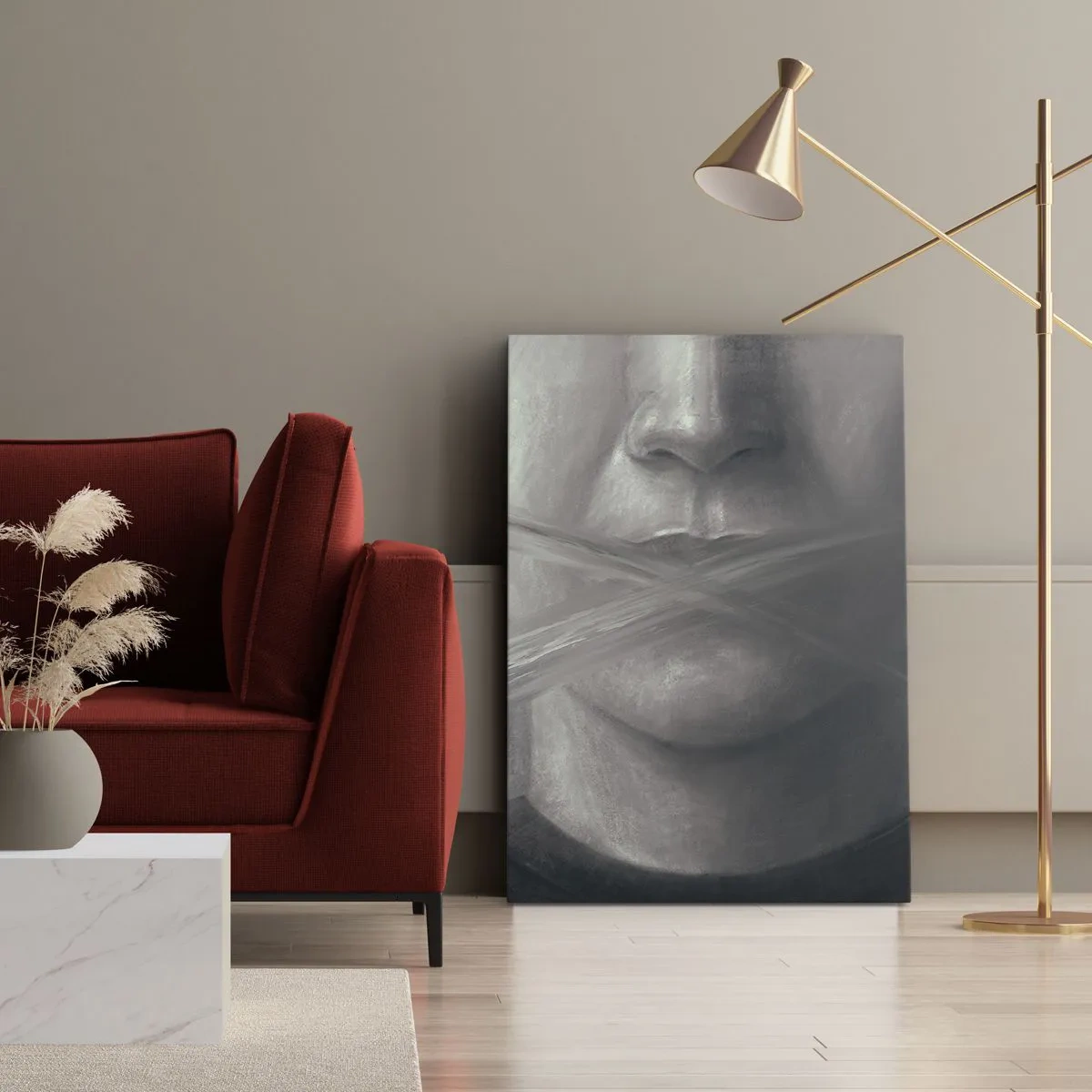Vászonkép - Szó nélkül - 55x100 cm