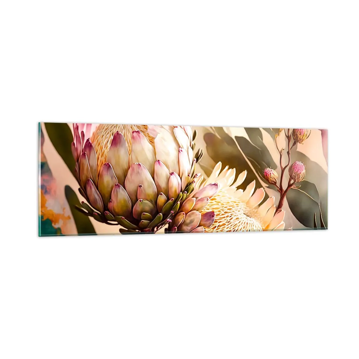 Üveg kép - Gyengéden átölelve - 90x30 cm