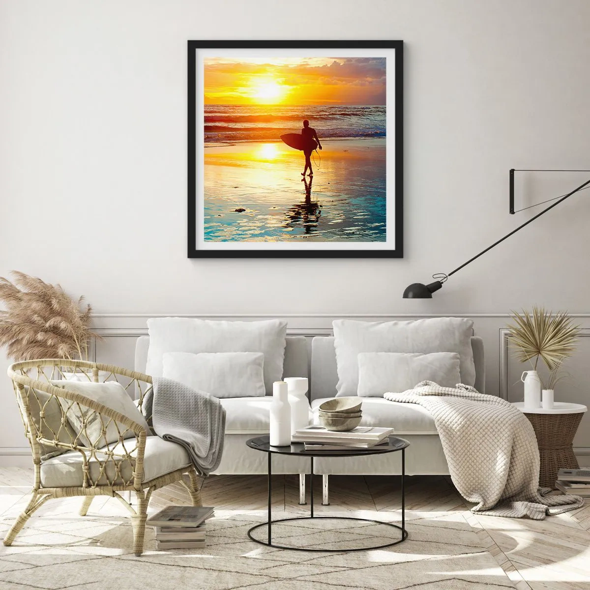 Poszter fehér keretben - A harcos visszatérése - 30x30 cm