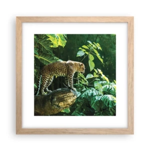 Poszter világos tölgy keretben - A vadászatra? - 30x30 cm