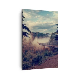 Vászonkép - Az őszi erdő felett - 80x120 cm
