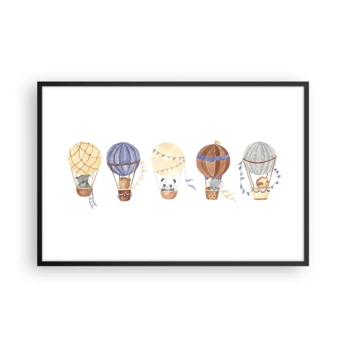 Poszter fehér keretben - Barátok egy utazáson - 91x61 cm