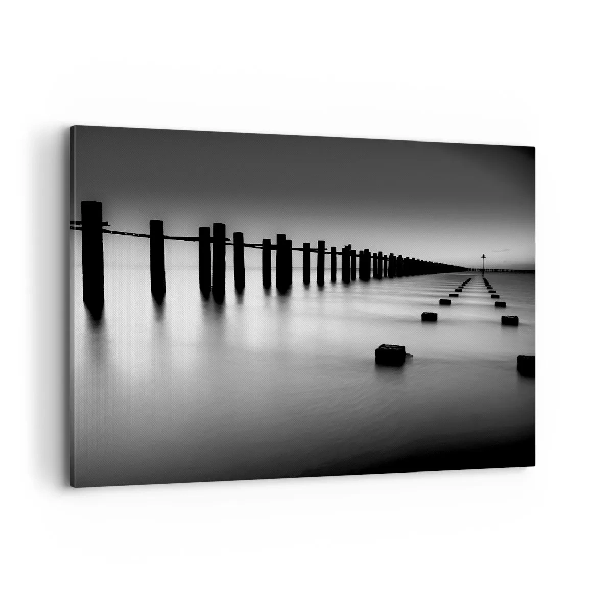 Vászonkép - Szürke távolság a ködben - 100x70 cm