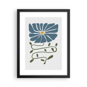Poszter fehér keretben - Gallyból virág - 30x40 cm