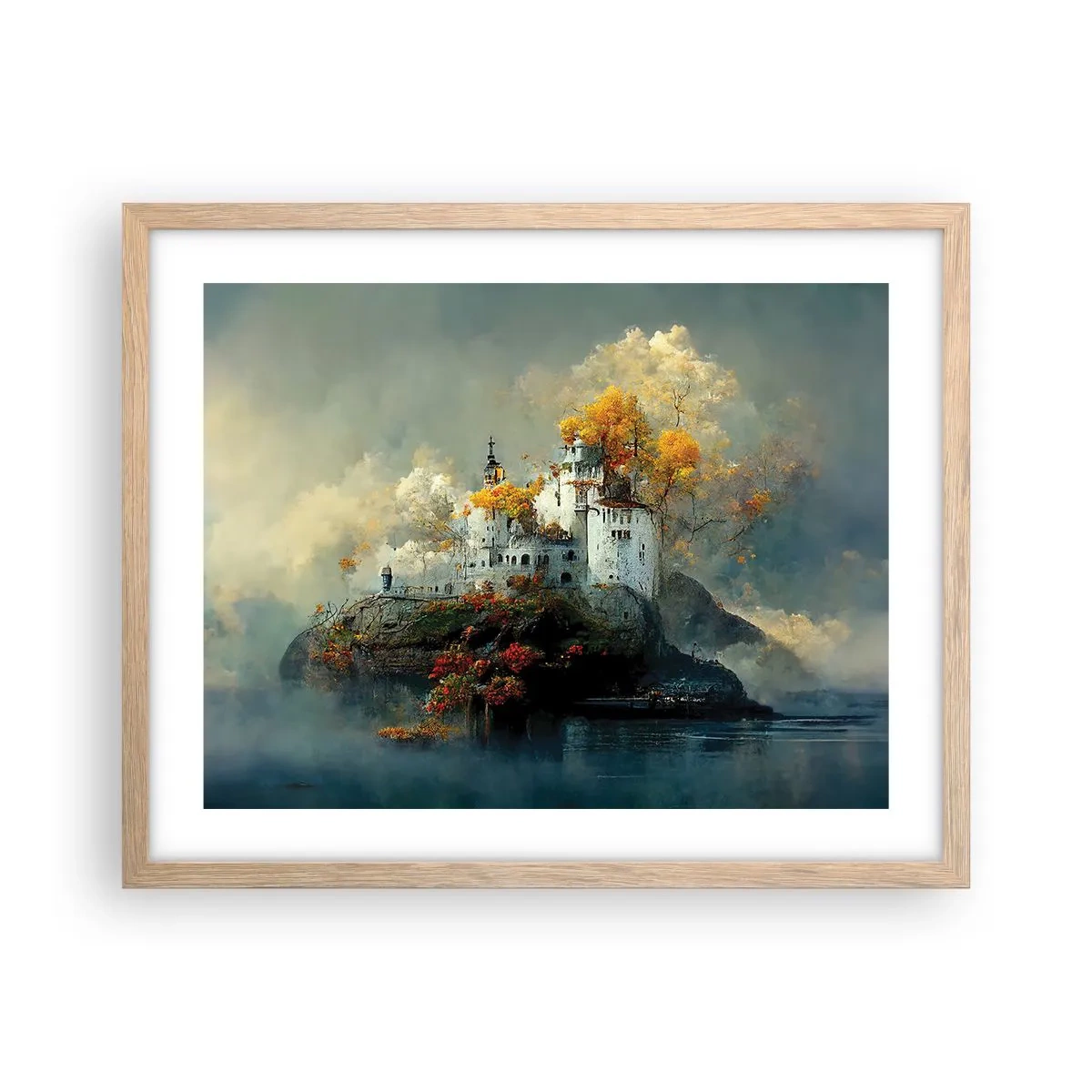 Poszter világos tölgy keretben - Egy romantikus történet kezdete - 50x40 cm