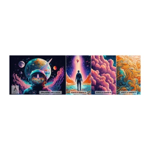 Fotótapéta Minta Öntapadós Deluxe Sticker - A filozófusok sosem álmodtak erről - Űrhajós, Futurisztikus, Világegyetem - 100x30 cm
