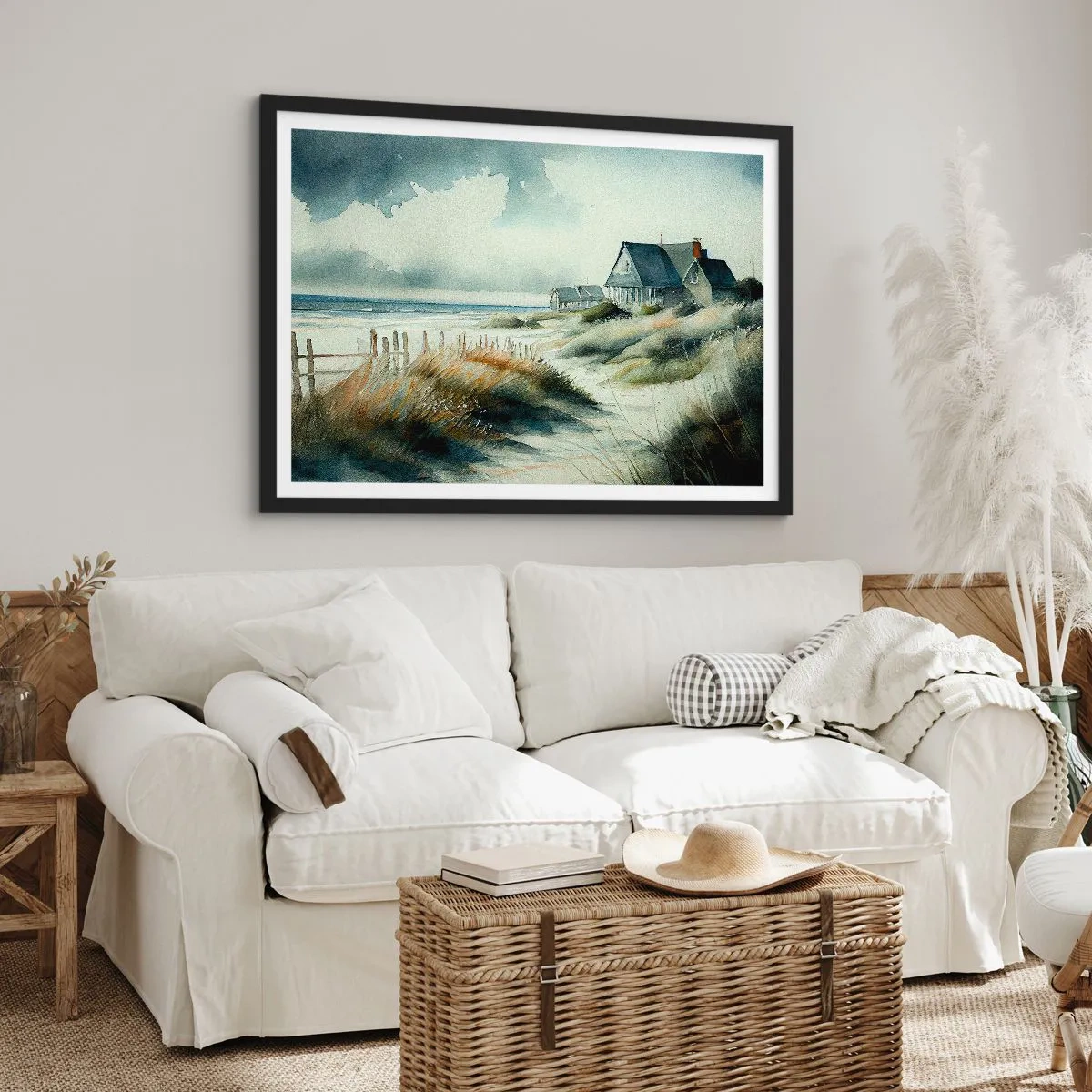 Poszter fehér keretben - Távol a nyüzsgéstől  - 100x70 cm