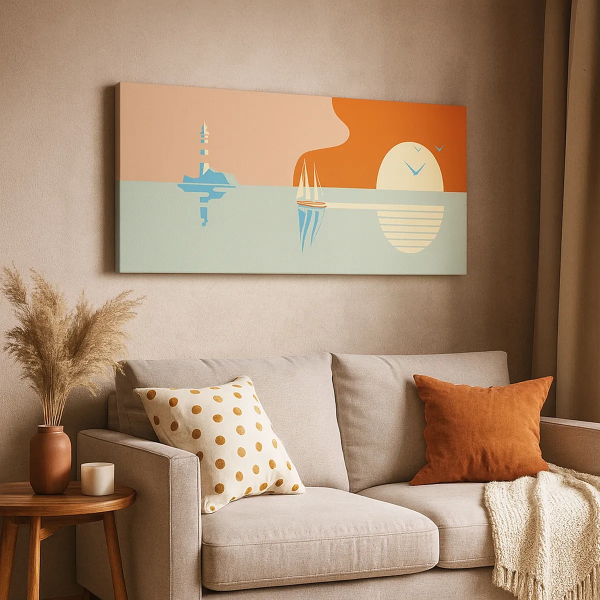 Vászonkép - Tökéletes tengeri tájkép - 30x30 cm