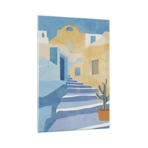 Üveg kép - Egy nap egy arab városban - 70x100 cm