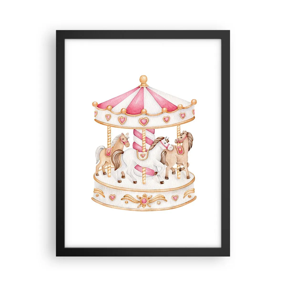 Poszter fehér keretben - A gyermekkor édes világa - 30x40 cm