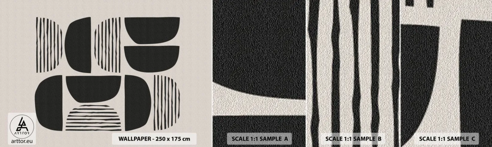 Fotótapéta Minta Standard Eco - Félszívű megállapodások - Boho, Darab, Minimalizmus - 100x30 cm