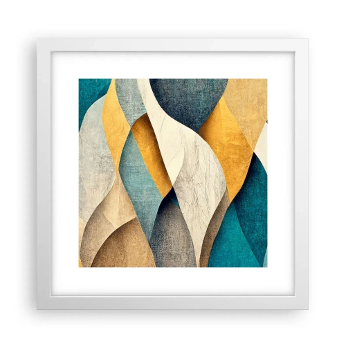 Poszter fekete keretben - Ritmus és hullámzás - 30x30 cm