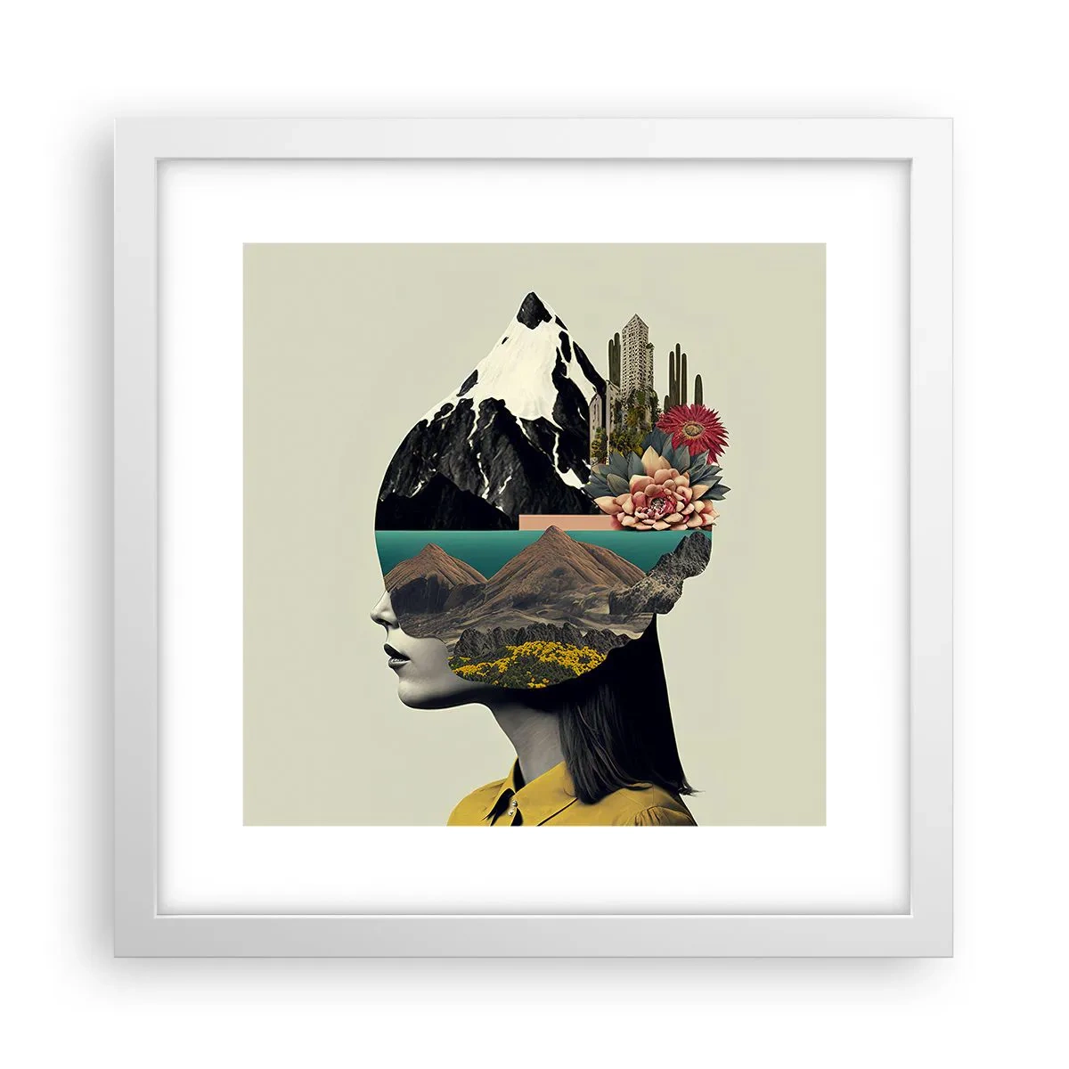 Poszter fekete keretben - Nő - mindig rejtély - 30x30 cm