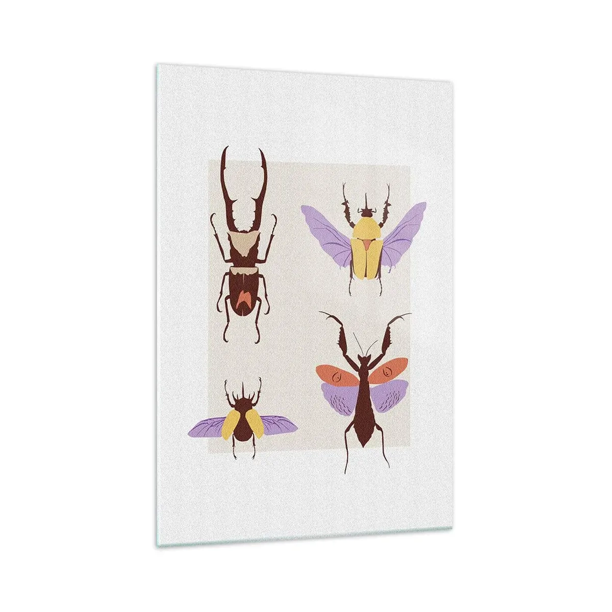 Üveg kép - A rovarok világa - 70x100 cm