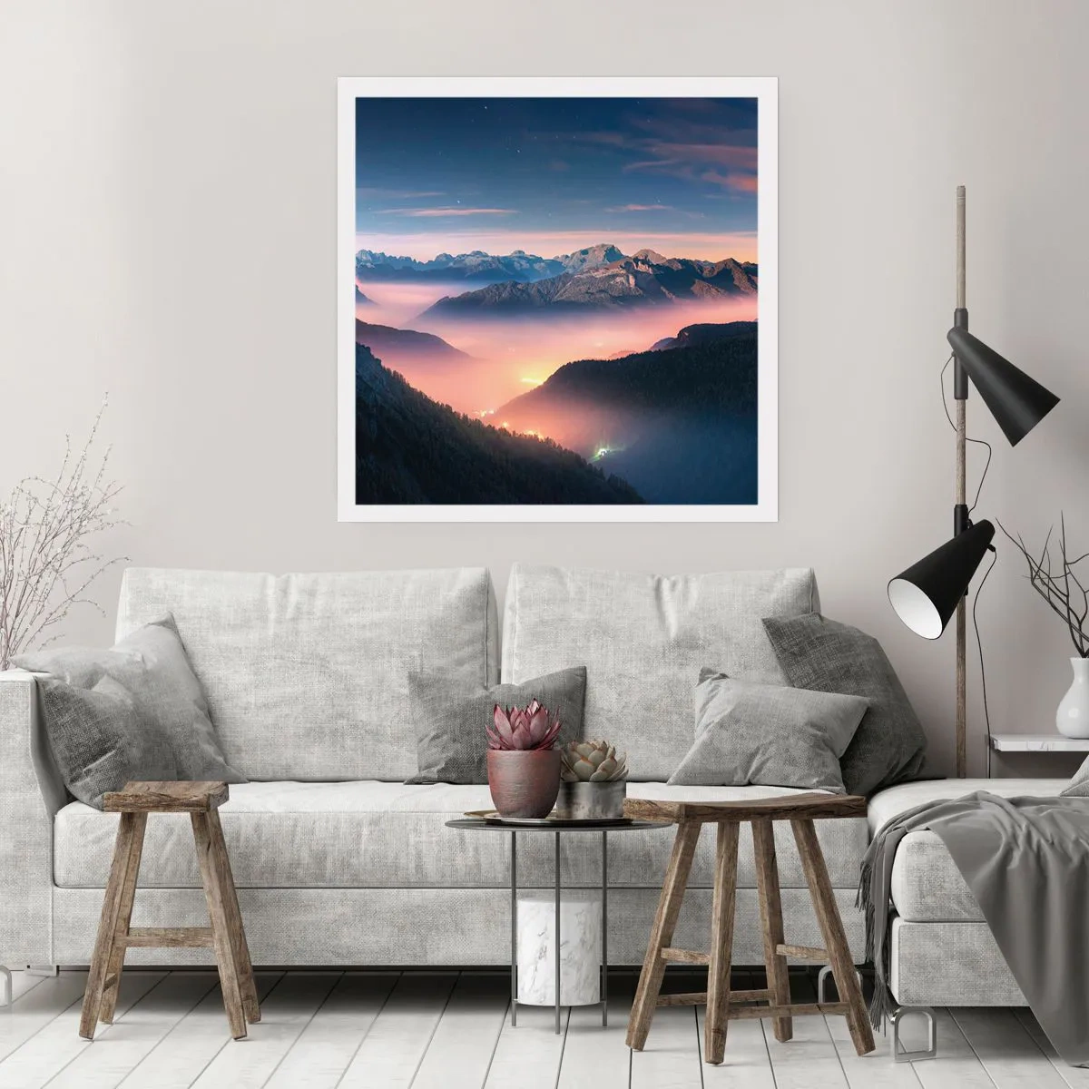 Poszter - Fény a völgyekben - 50x50 cm