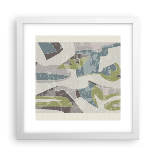 Poszter fekete keretben - Kompozíció üveg mögött - 30x30 cm