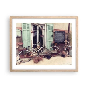 Poszter világos tölgy keretben - Éljen a tartomány - 50x40 cm