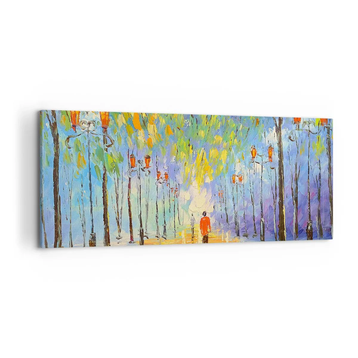 Vászonkép - Eső éjszakai dala - 120x50 cm