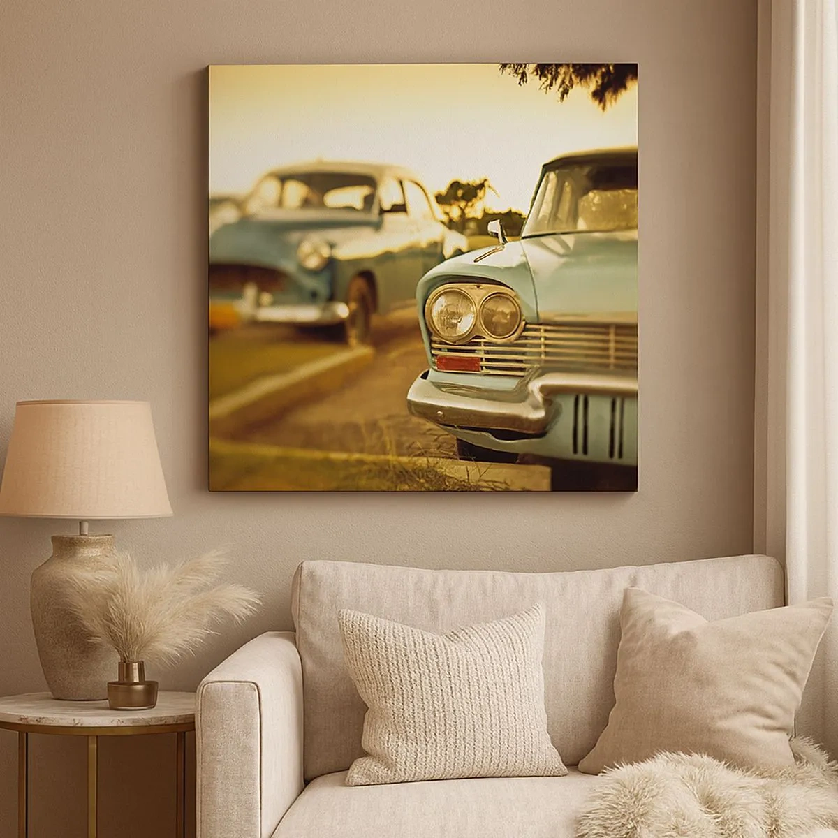 Vászonkép - Várunk és meglátjuk - 30x30 cm