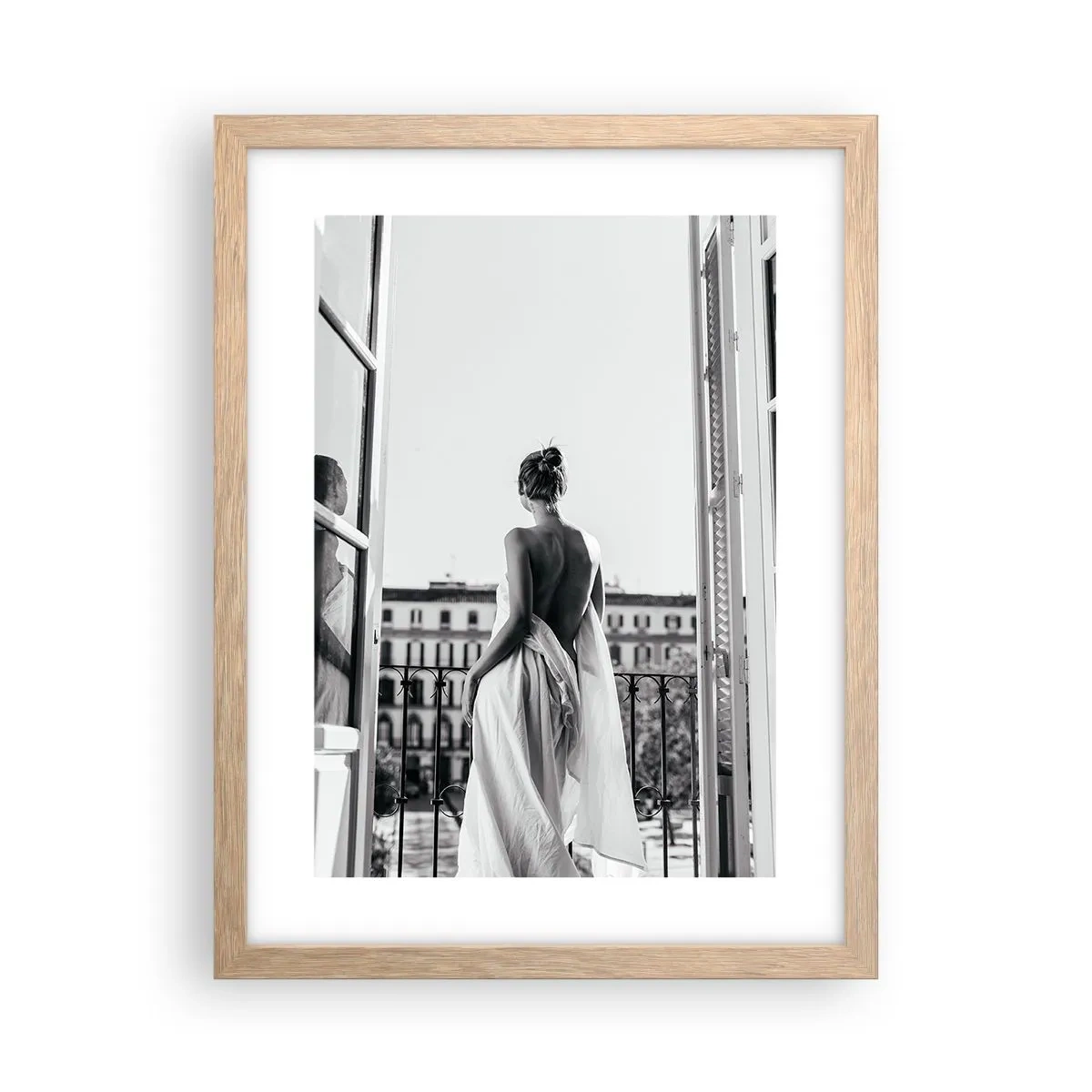 Poszter világos tölgy keretben - Az érzékek felébredése - 30x40 cm