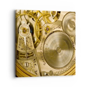 Vászonkép - Haladj a korral - 40x40 cm