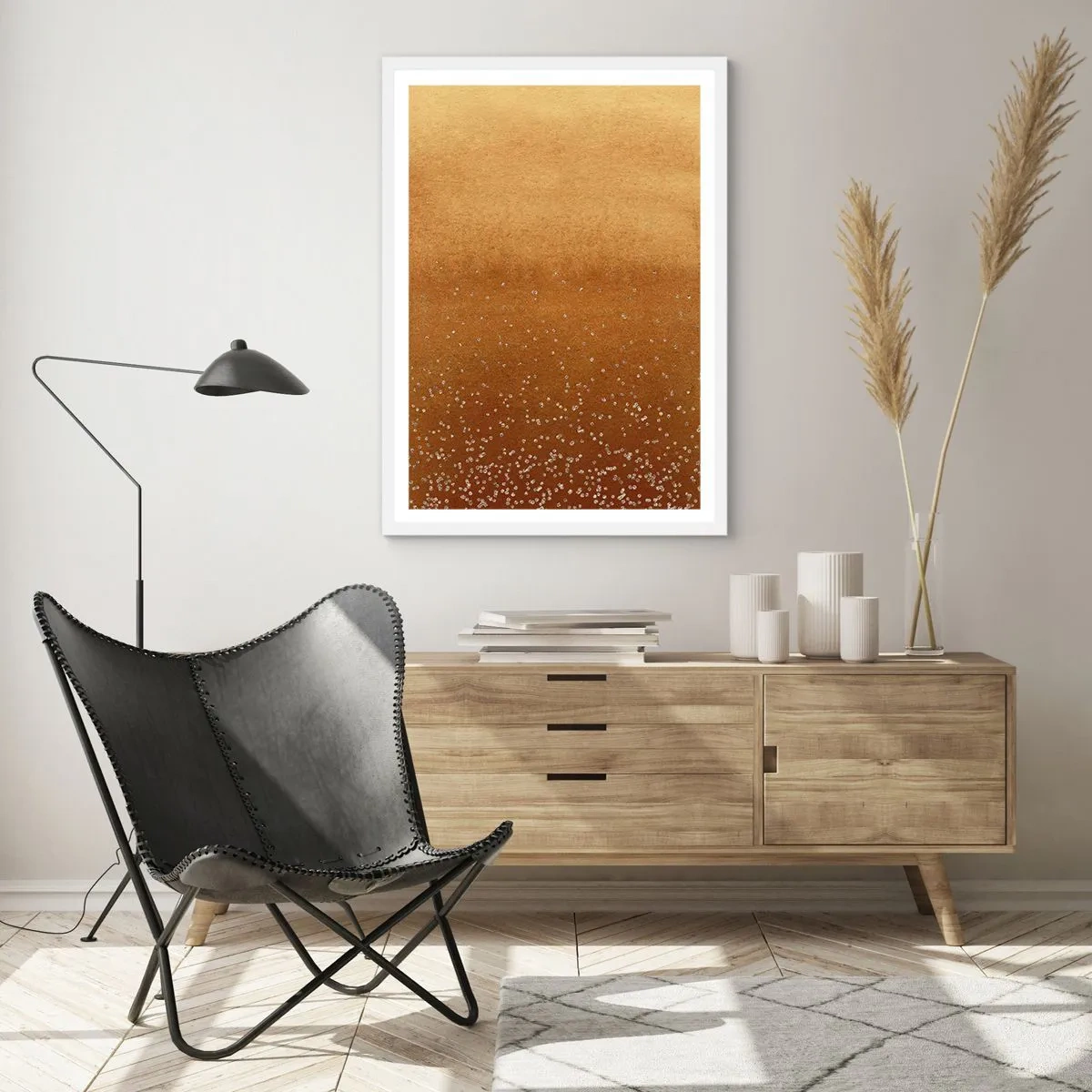 Poszter fekete keretben - A fény születése - 50x70 cm