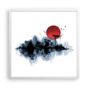 Poszter fekete keretben - Japán kilátás - 60x60 cm