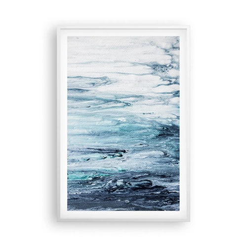 Poszter fekete keretben - Kék jégcsapok - 61x91 cm