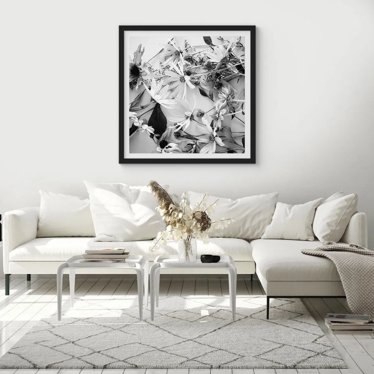 Poszter fehér keretben - Nem virágcsokor - 60x60 cm