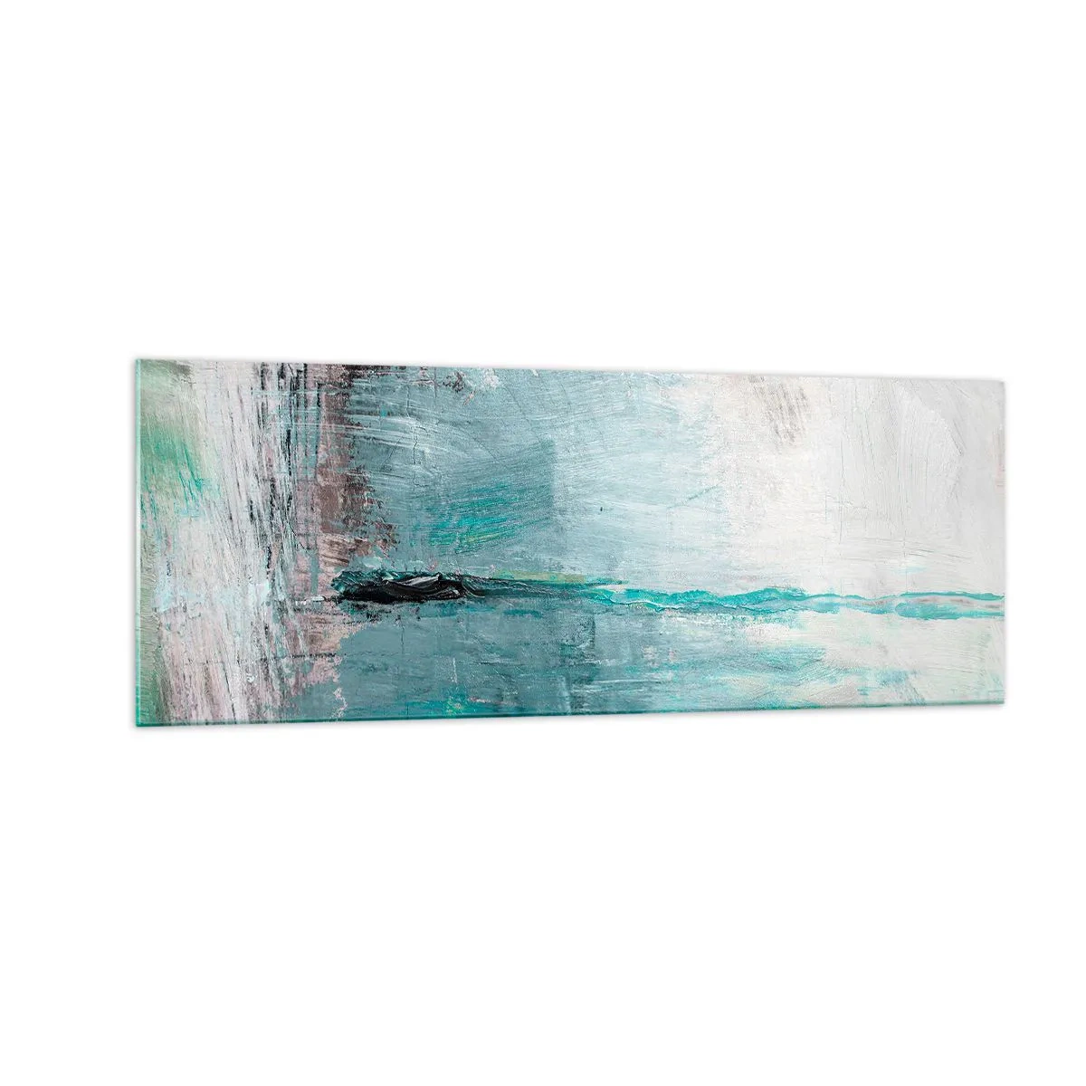 Üveg kép - Vízszintesen kék színben - 140x50 cm