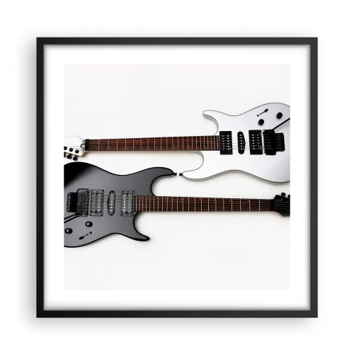 Poszter fehér keretben - A formák harmóniája - 50x50 cm