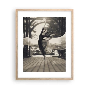 Poszter világos tölgy keretben - A kerti szellem tánca - 40x50 cm