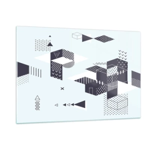 Üveg kép - Lélekben a matematika - 120x80 cm