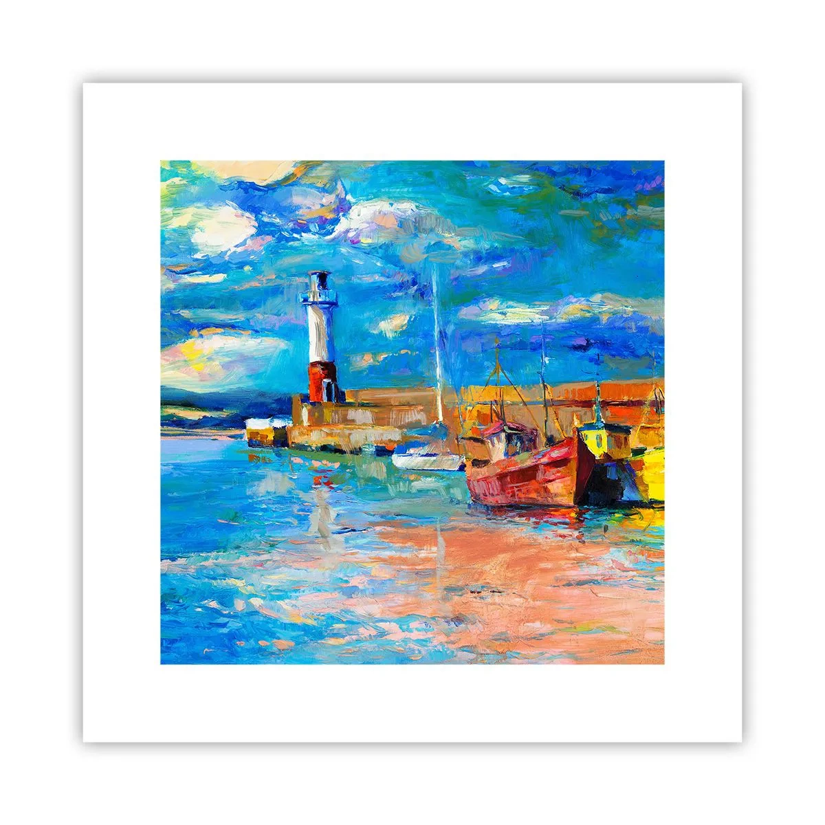 Poszter - Egy délután a szivárványos öbölben - 30x30 cm
