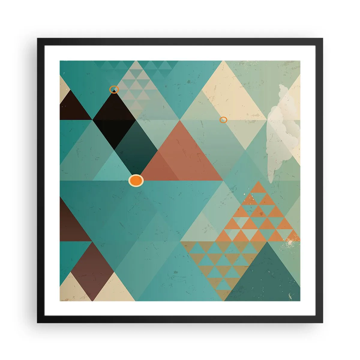 Poszter fehér keretben - A sokféleség egysége, az egység sokfélesége - 60x60 cm