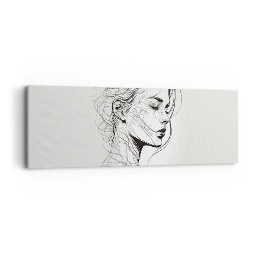Vászonkép - Portré álmodozásban - 90x30 cm