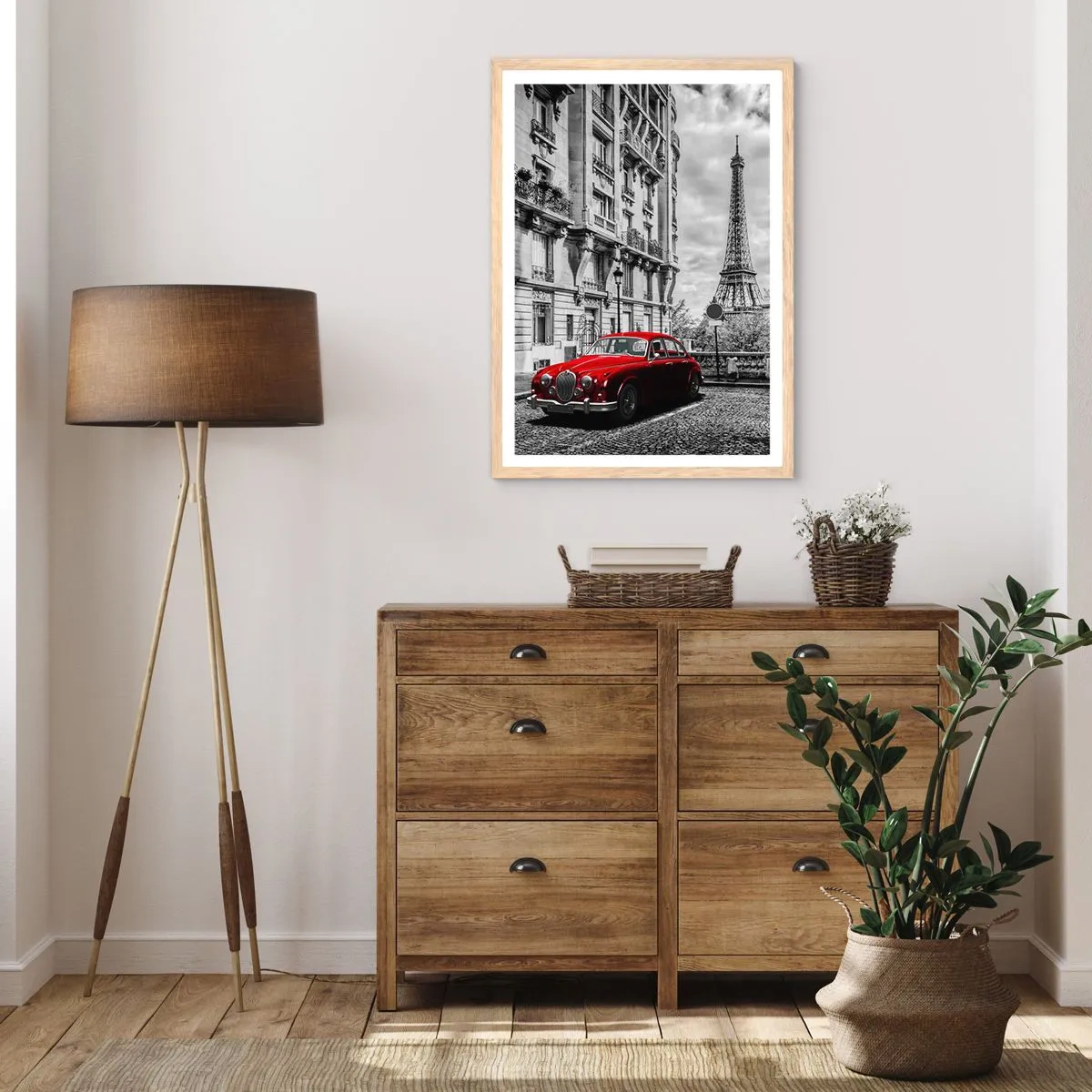 Poszter világos tölgy keretben - Ragadozó a városban - 61x91 cm