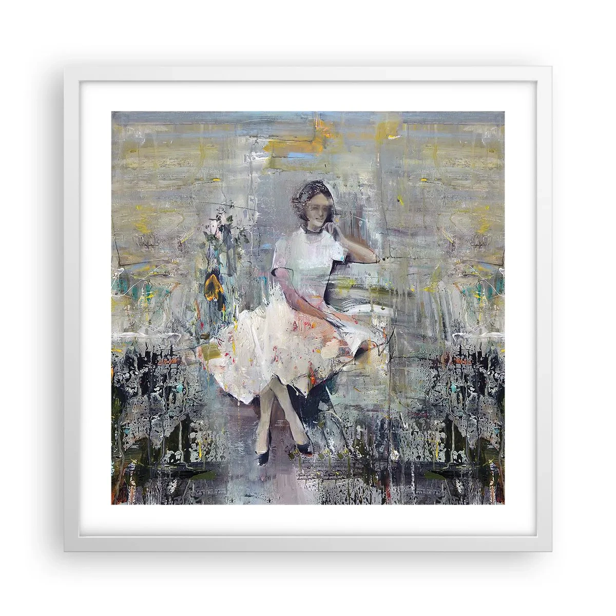 Poszter fekete keretben - Klasszikus és modern - 50x50 cm